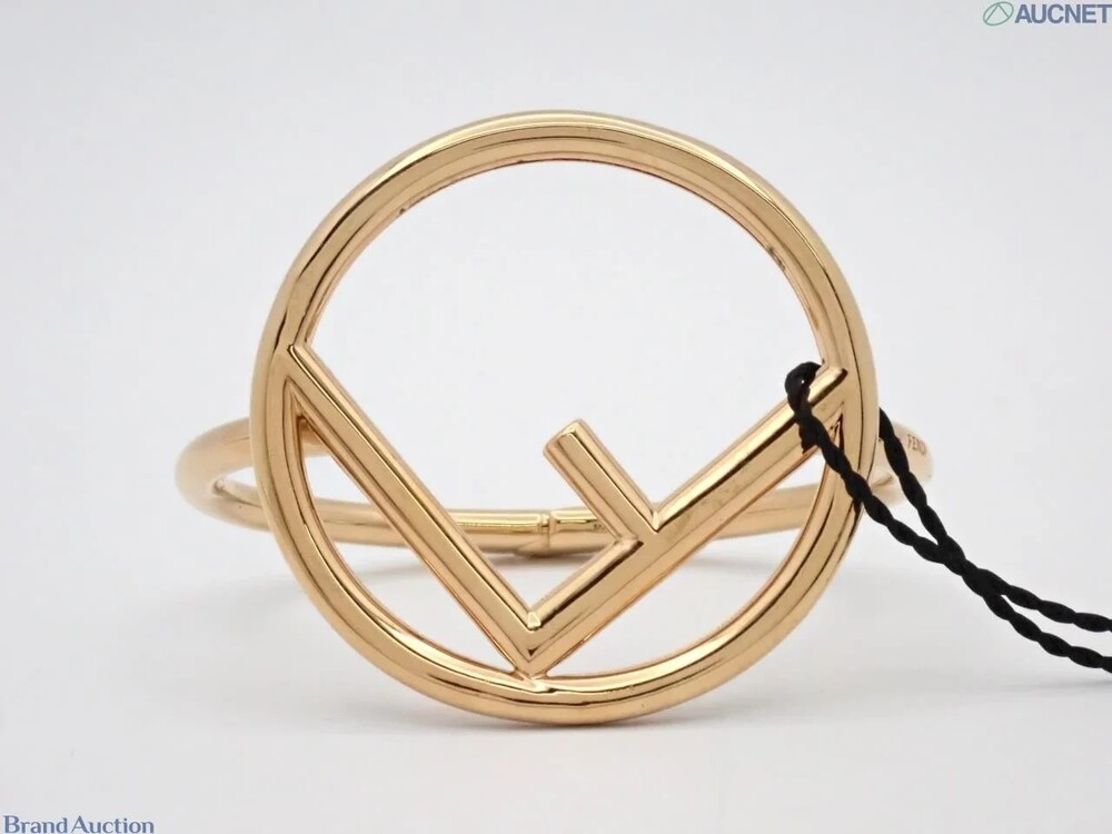 7224 - Fendi F-is Bangle Bracelet - Gold - Unused Gg Heart Keyring With Box And